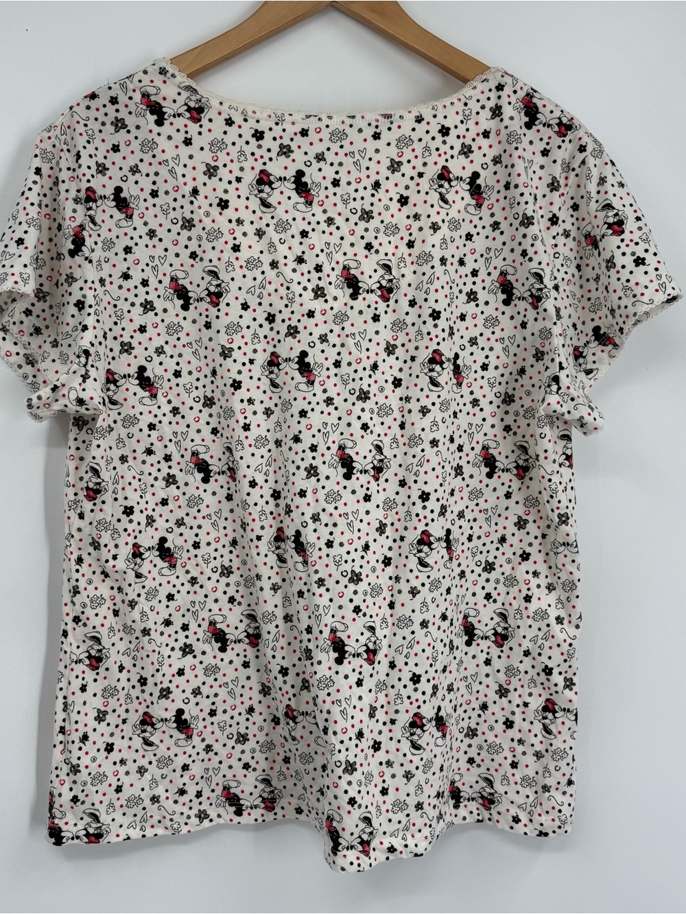 Disney Mickey Minnie Two Piece Pajama Set SIZE 3X Short Sleeve Cotton Polka Dot - Picture 5 of 9